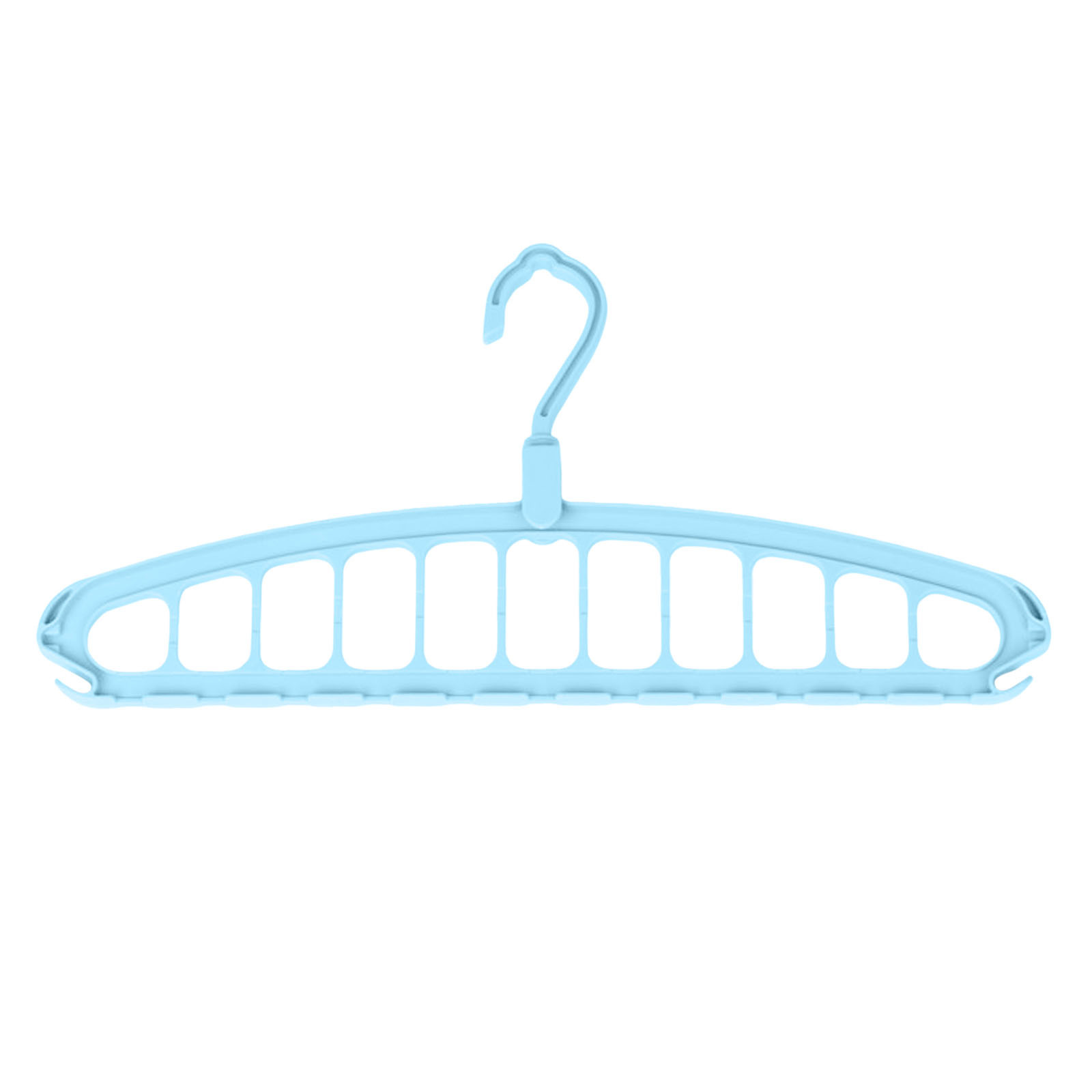 thumbnail image 2 of Percha plegable sin costuras - Diseño de 11 agujeros, ahorro de espacio en espiral, plástico espesado, para la organización de armarios de ropa pesada, 2 of 2